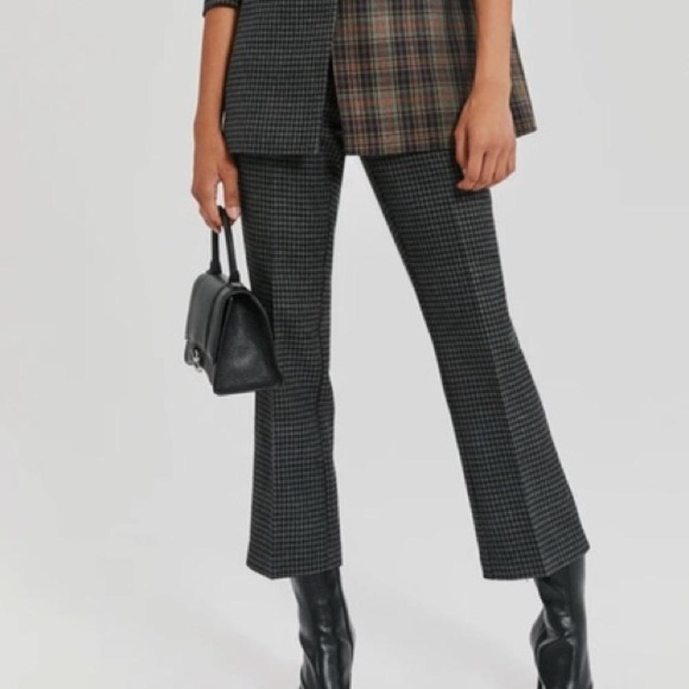 Something Navy Plaid Trouser - Picture 3 of 5